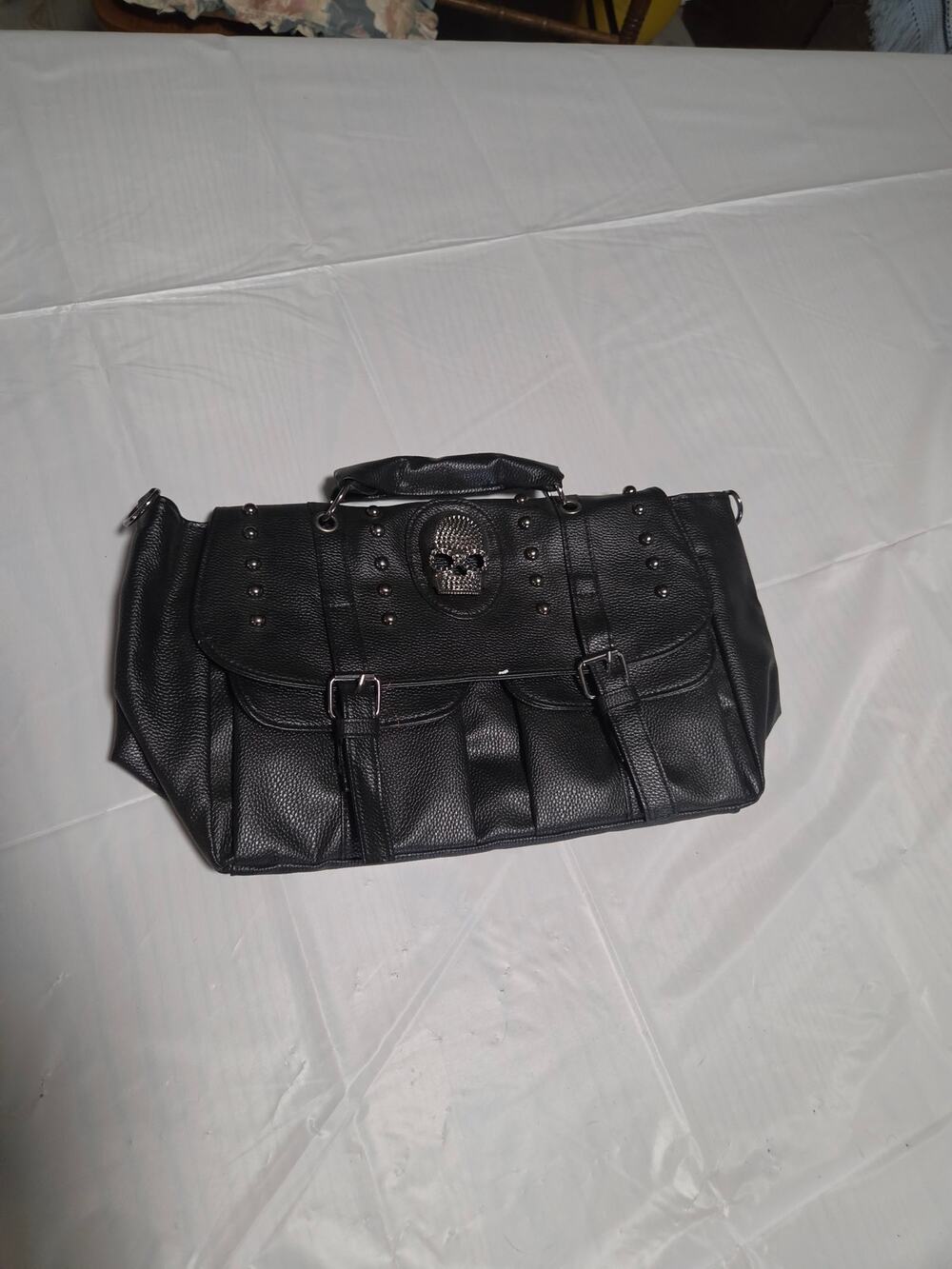 Black Skull / Goth Messenger Bag, NWOT